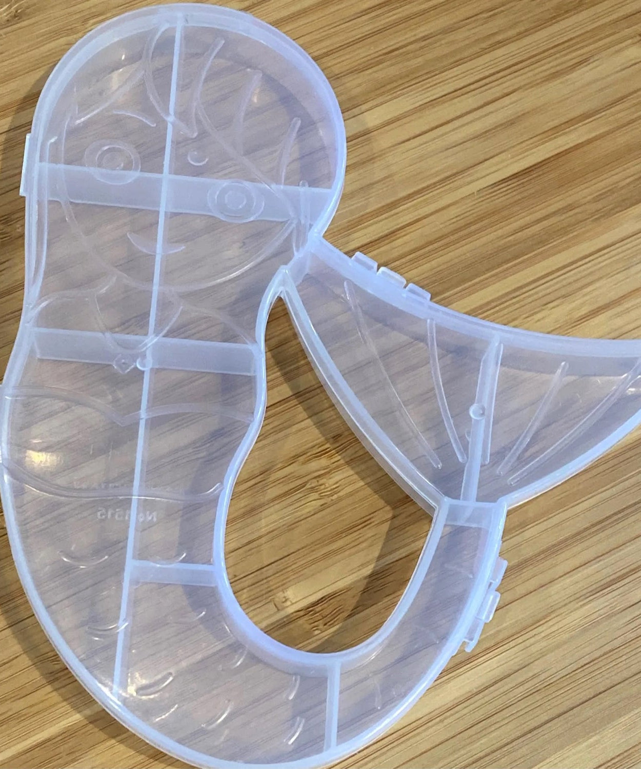 Mermaid Shape Plastic Storage Organizer Box (1 Pc)