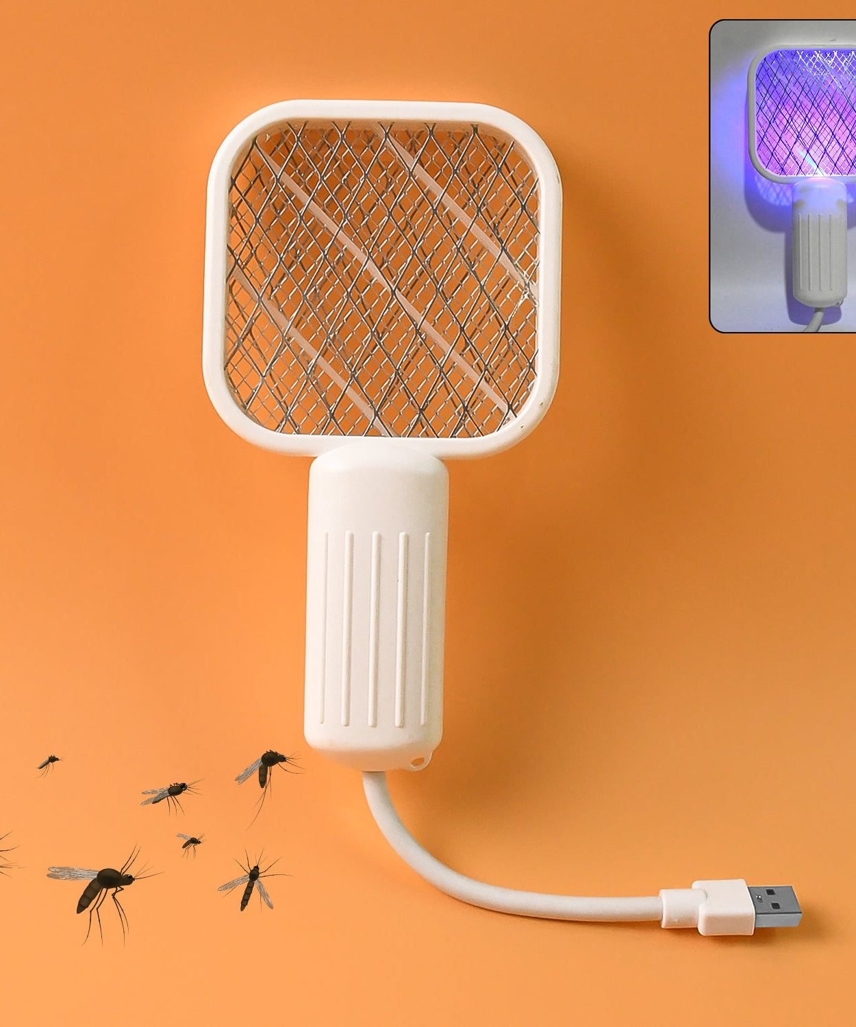 Rechargeable Electric Mosquito Swatter Racket