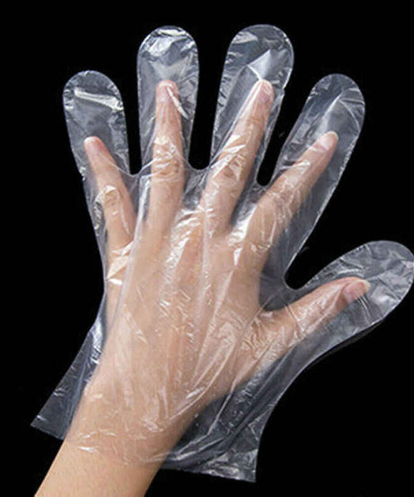 Transparent gloves pack detail