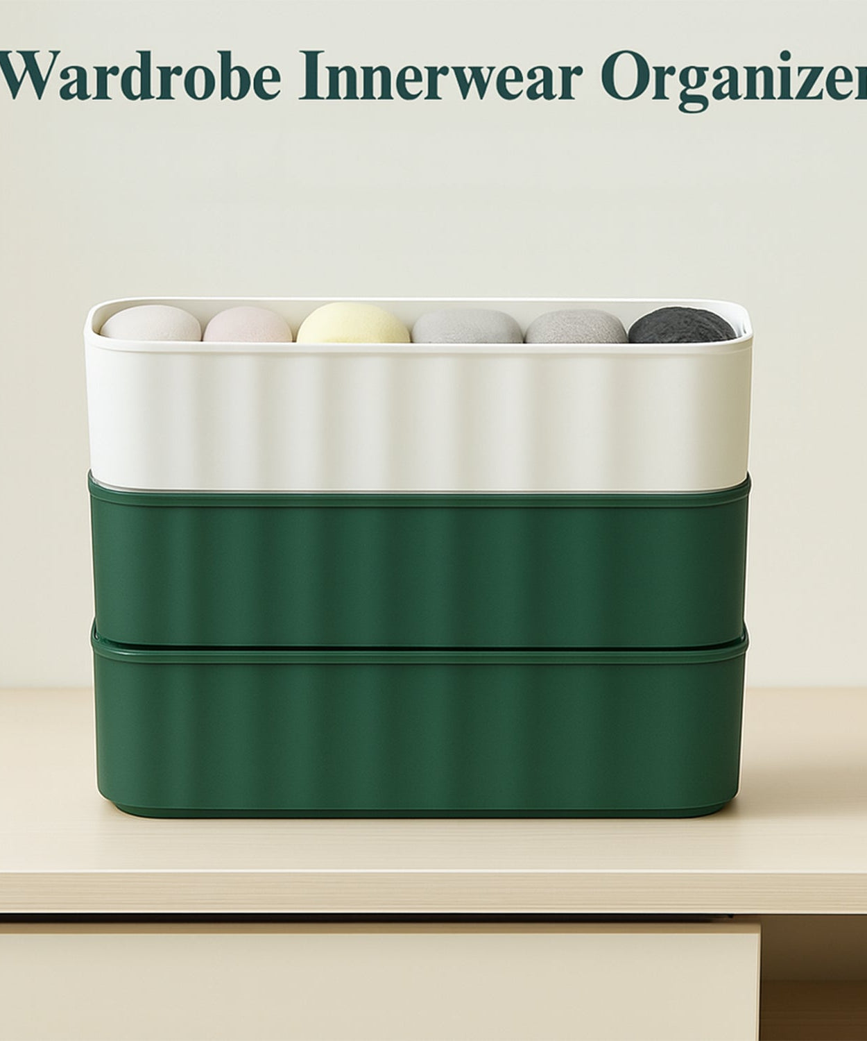 5 Compartments Socks / Handkerchief / Underwear Storage Box Socks Drawer Closet Organizer Storage Boxes (pack of 4)