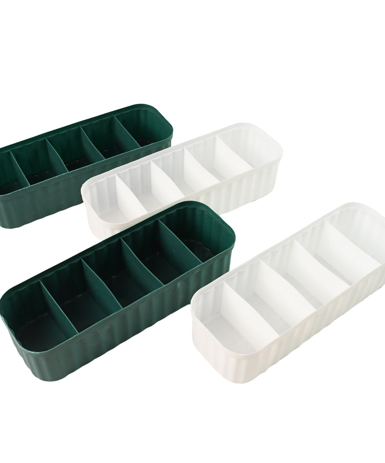 5 Compartments Socks / Handkerchief / Underwear Storage Box Socks Drawer Closet Organizer Storage Boxes (pack of 4)