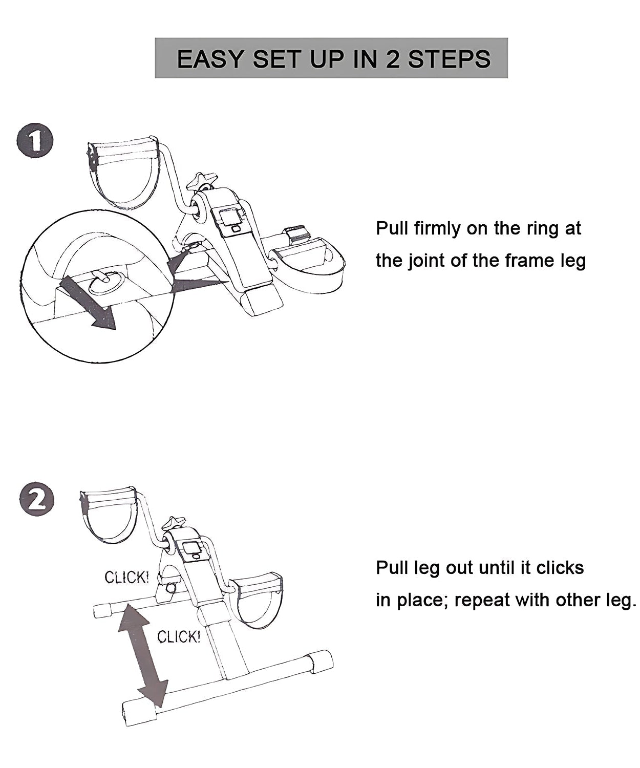 Mini Fitness Pedal Cycle Bike Gym Machine for Exerciser