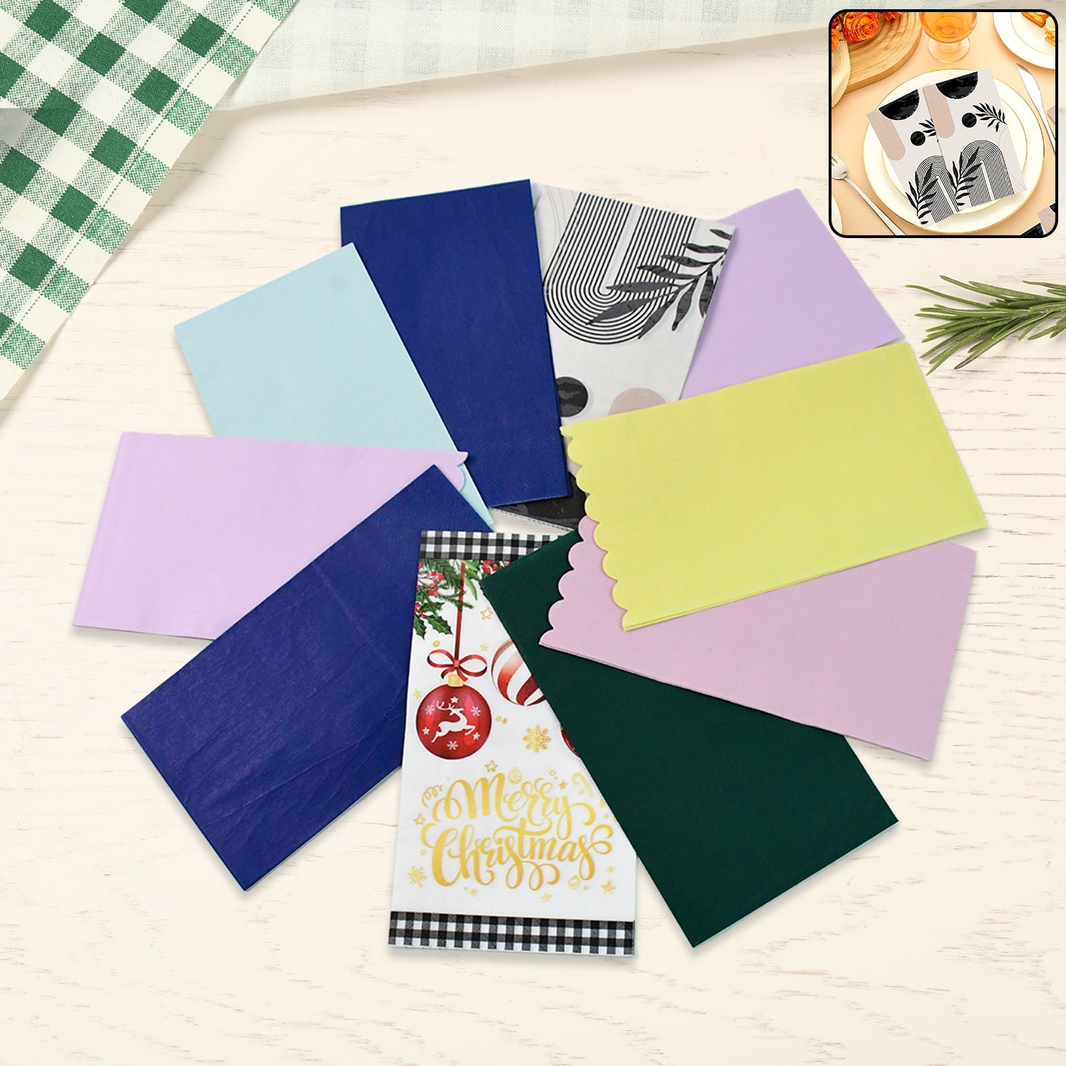 Multi-Color Printed Food Wrapping Paper Sheets