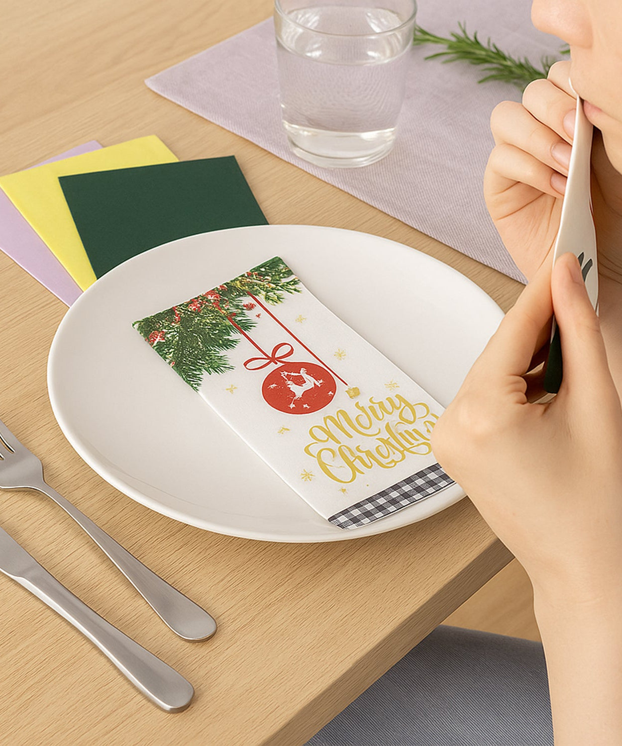 Multi-Color & Printed Disposable Food Wrapping Paper Set (20 Pc)