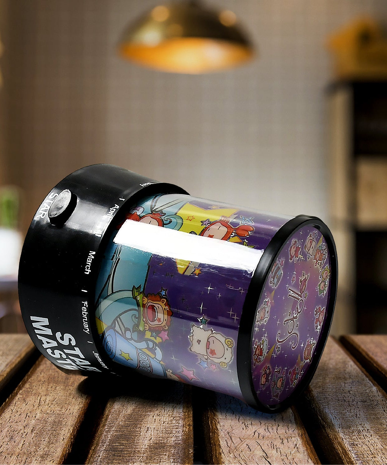 LED Projector Night Light – 3 Battery Lamps with Rotating Music, Ideal for Kids & Home Decor (1 Pc, Battery Not Included)