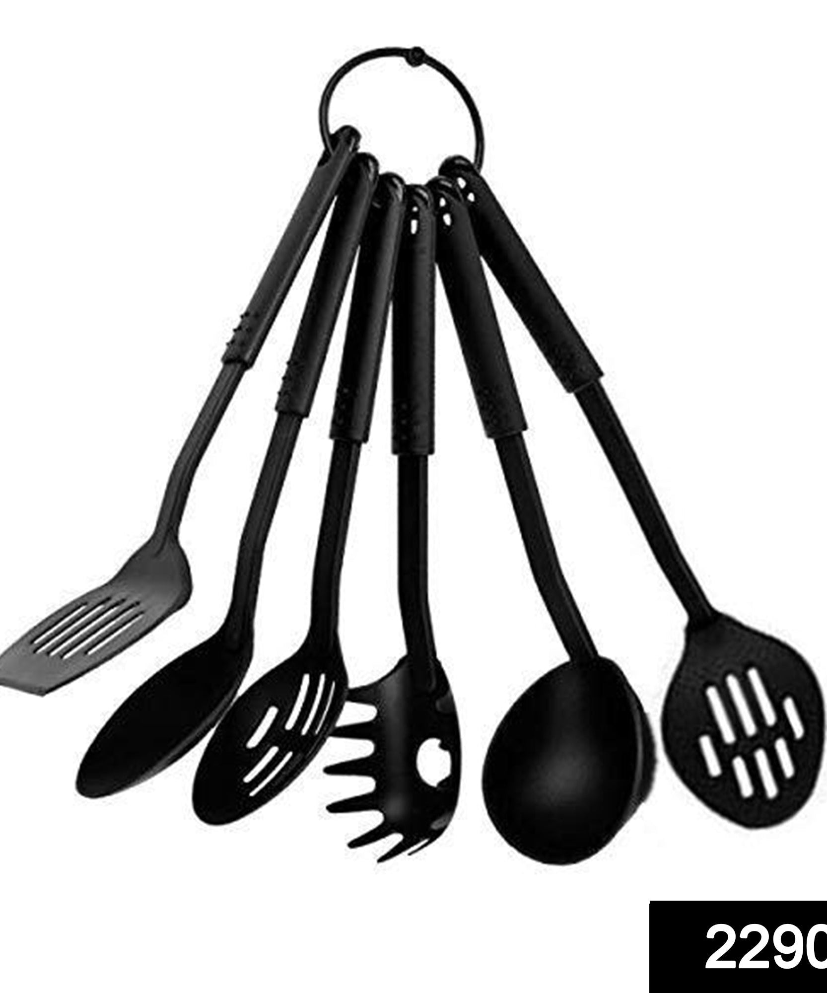 Non-stick spoon set with different colors