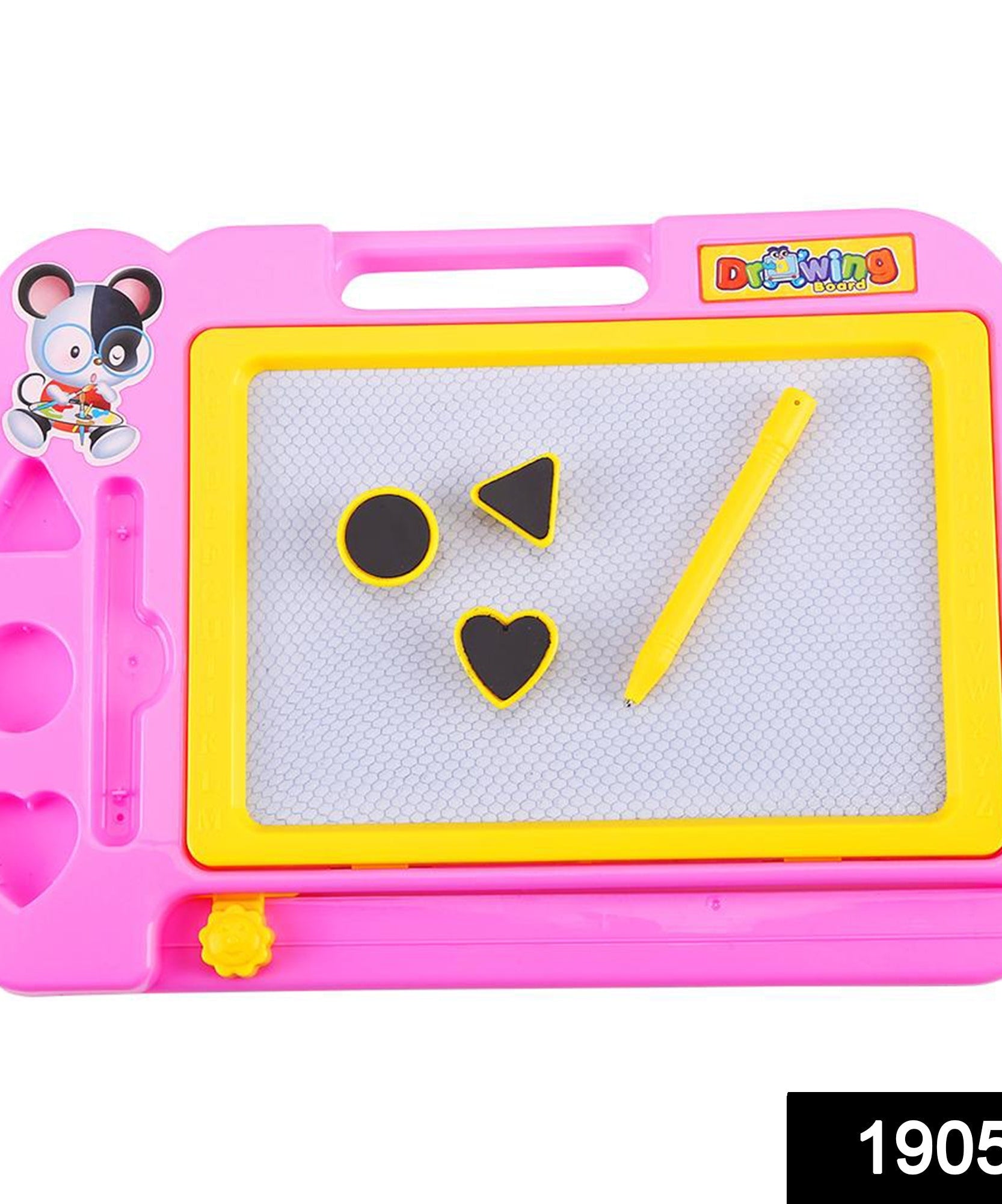 Magnetic drawing board with pen