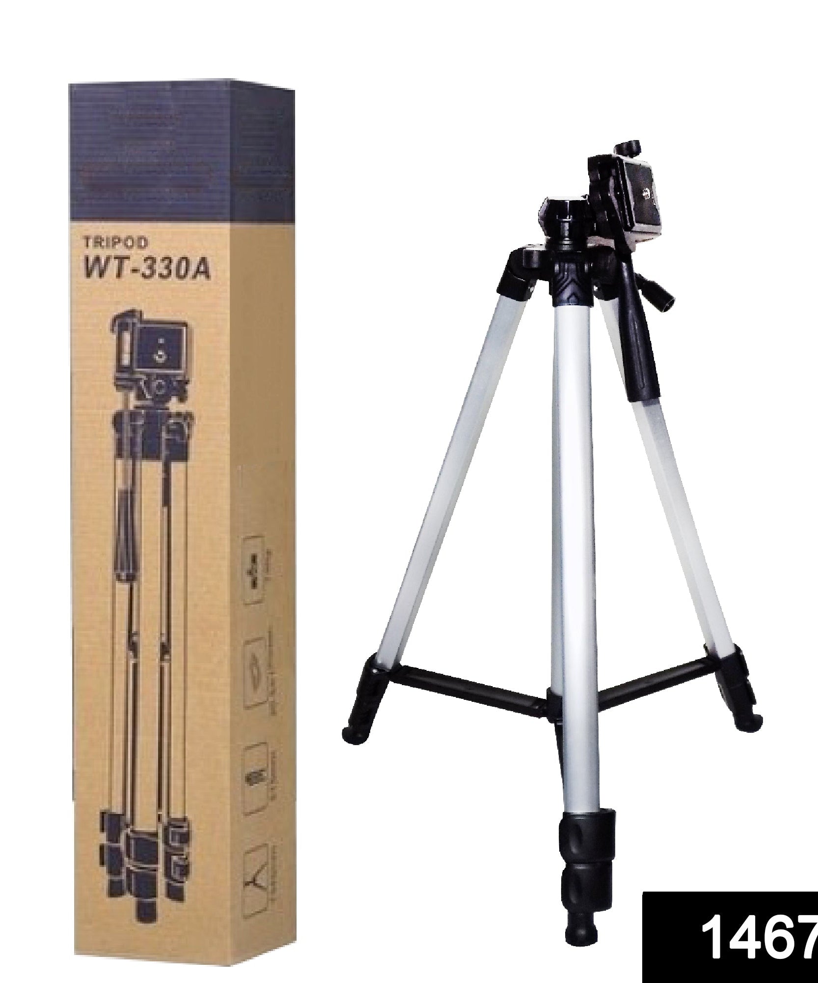 Adjustable aluminum tripod