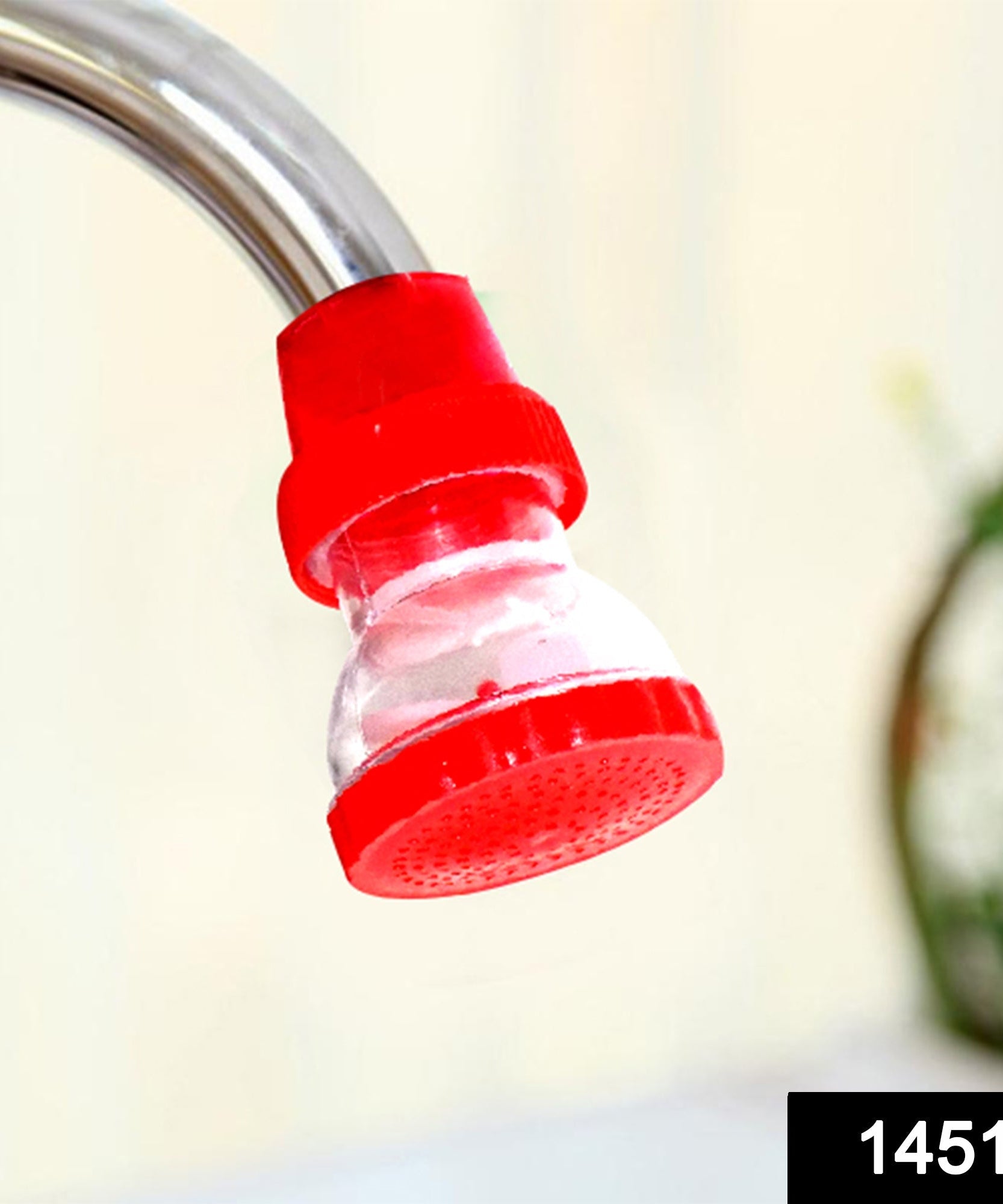 Plastic 360-degree shower head faucet, big size.