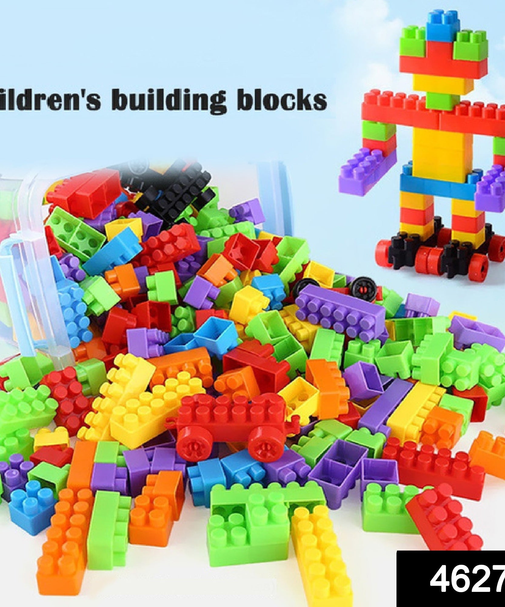 Block game for kids, small blocks in a gift pack.