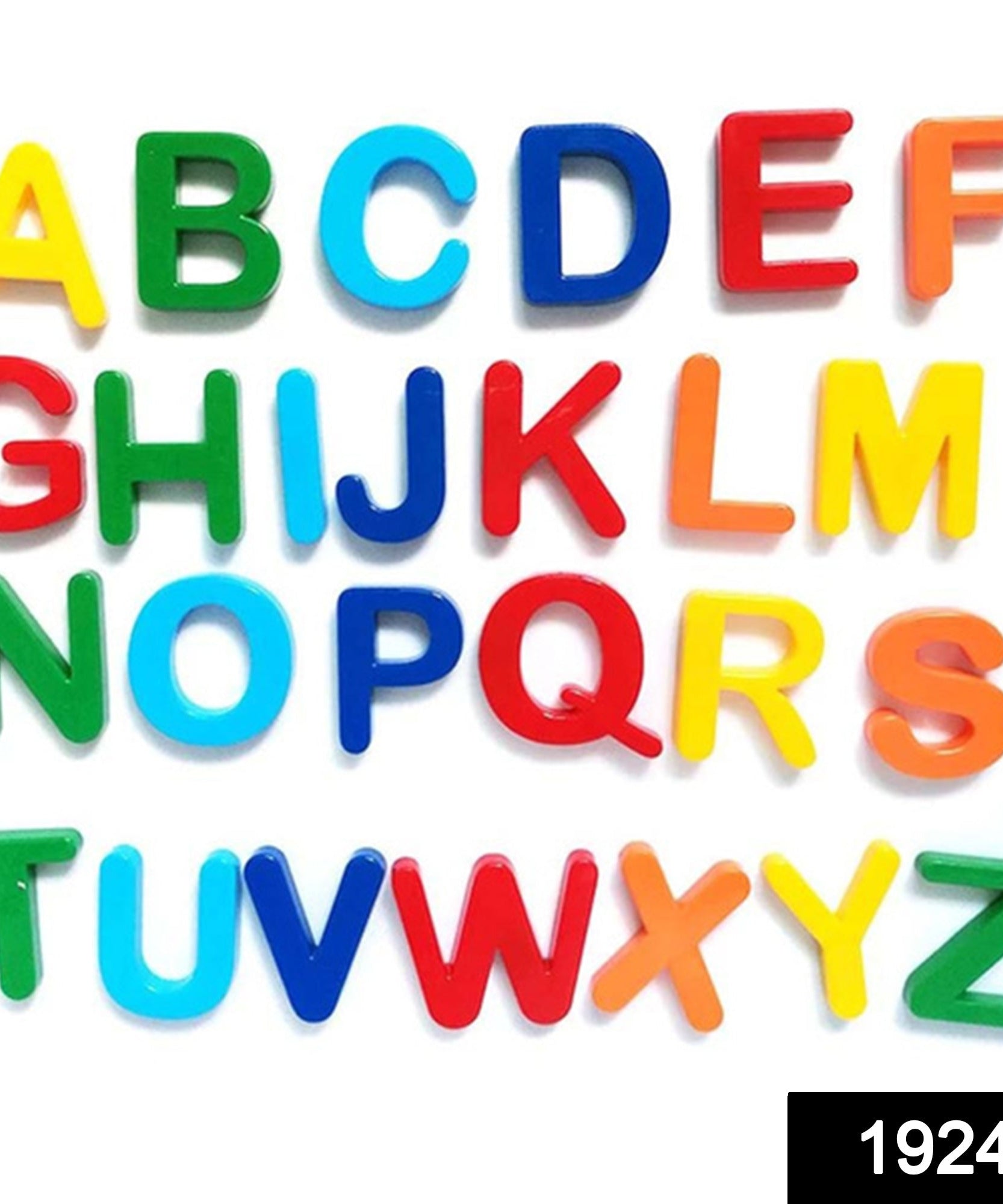 Magnetic letters for spelling practice