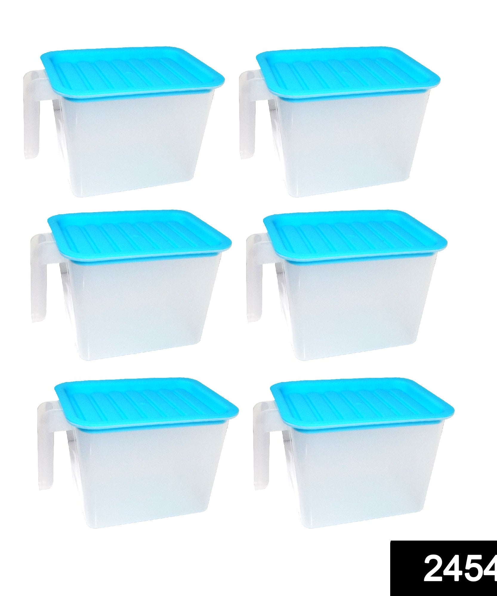 Unbreakable kitchen storage containers set of six