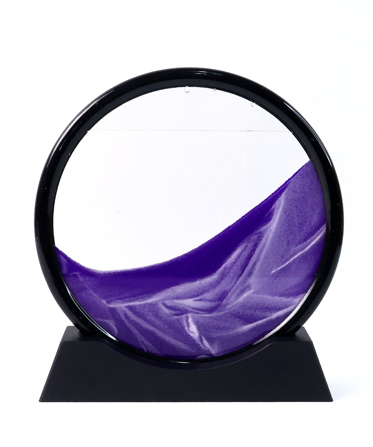 3D Moving Sand Art – Liquid Motion Deep Sea Sandscape with Round Glass Frame (1 Pc)