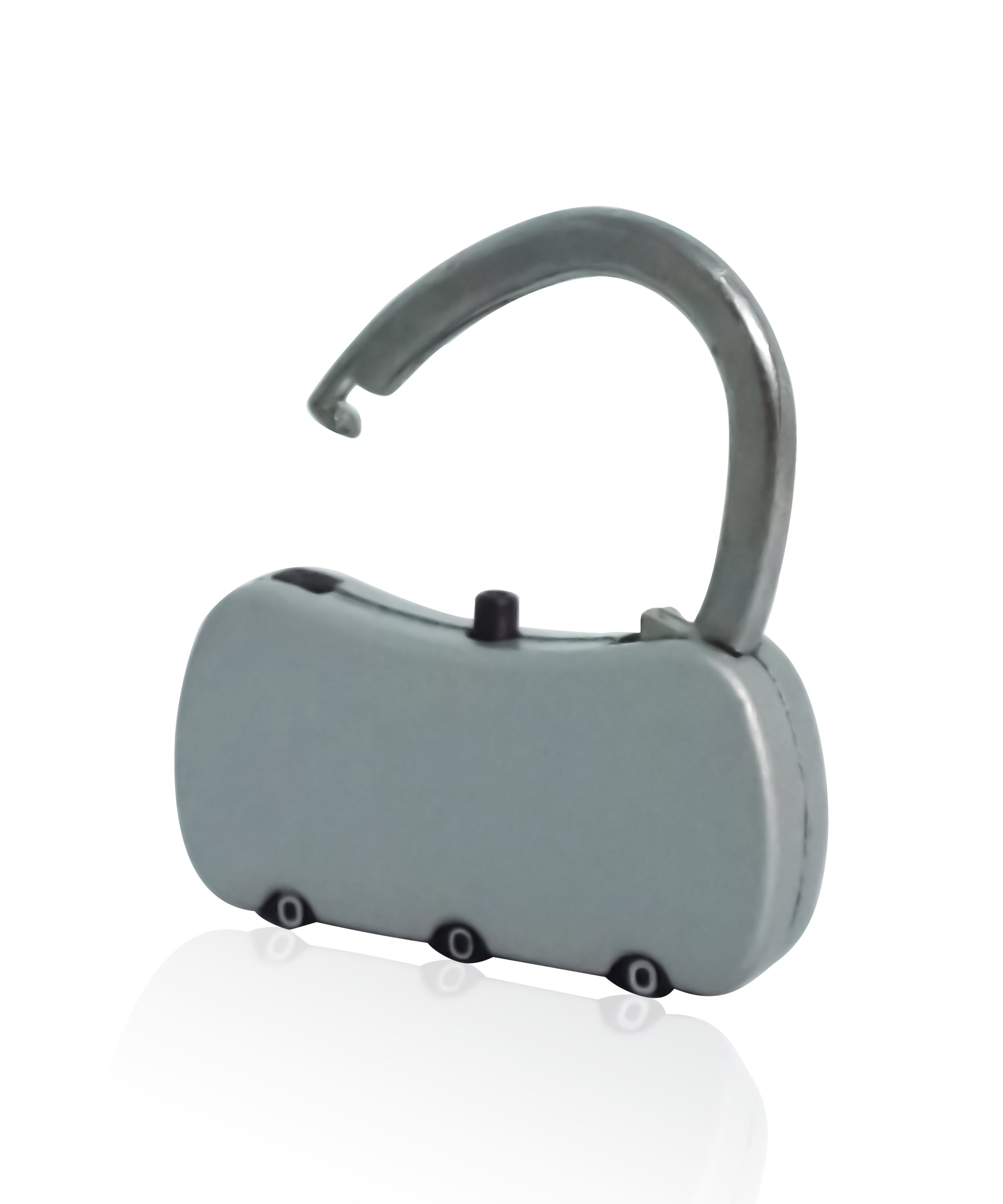 Stainless steel combination padlock with reset feature