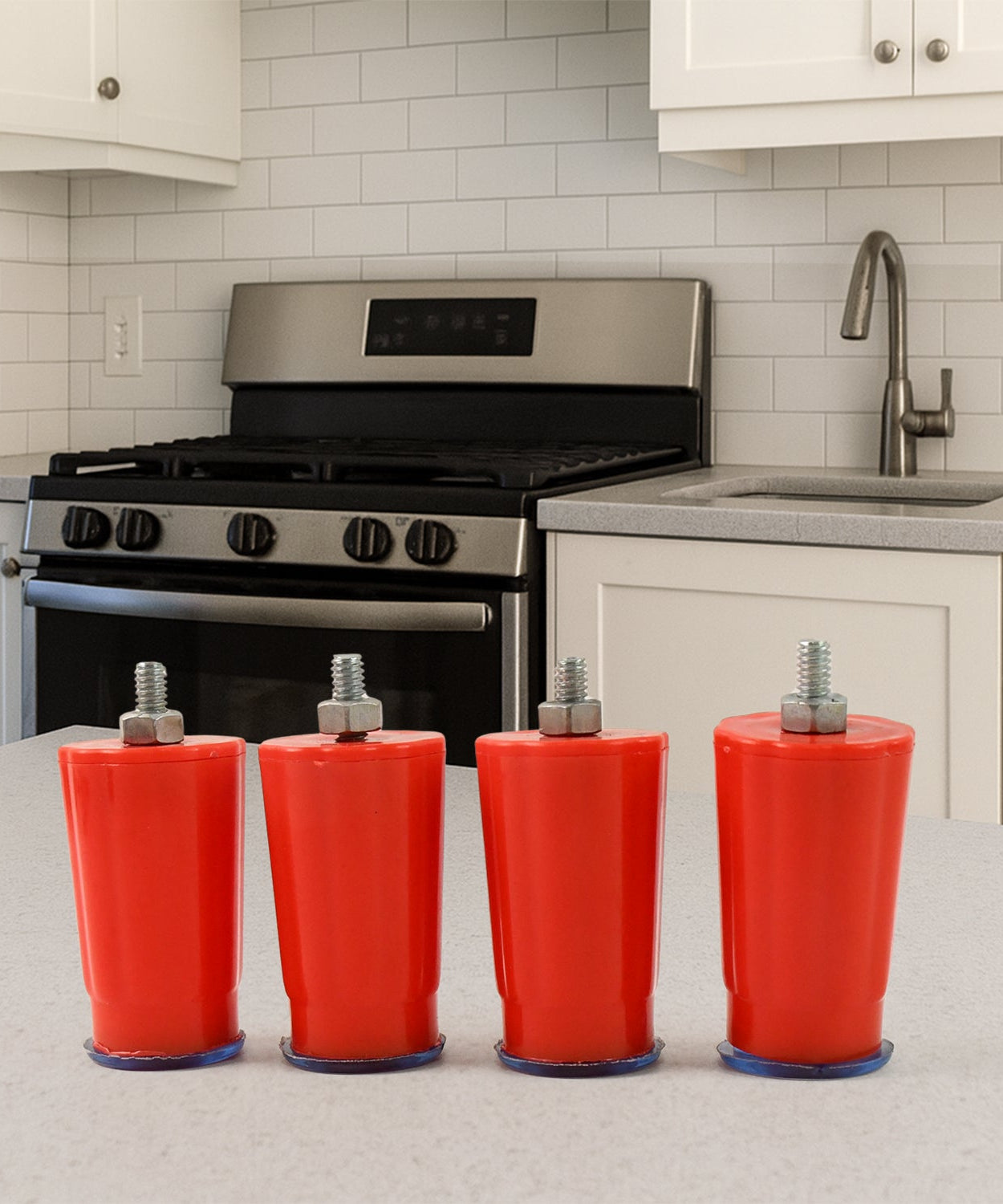 Heavy-Duty Universal Stove Legs for Gas Stove (4 Pc Set)