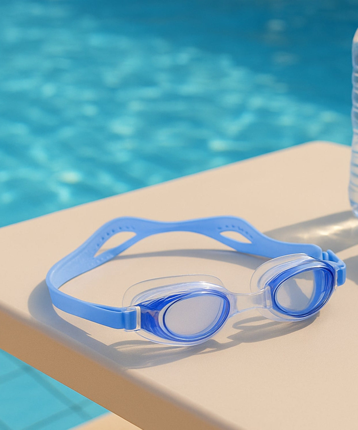 Adjustable Anti-Fog Swimming Goggles with UV Protection and Soft Silicone Strap