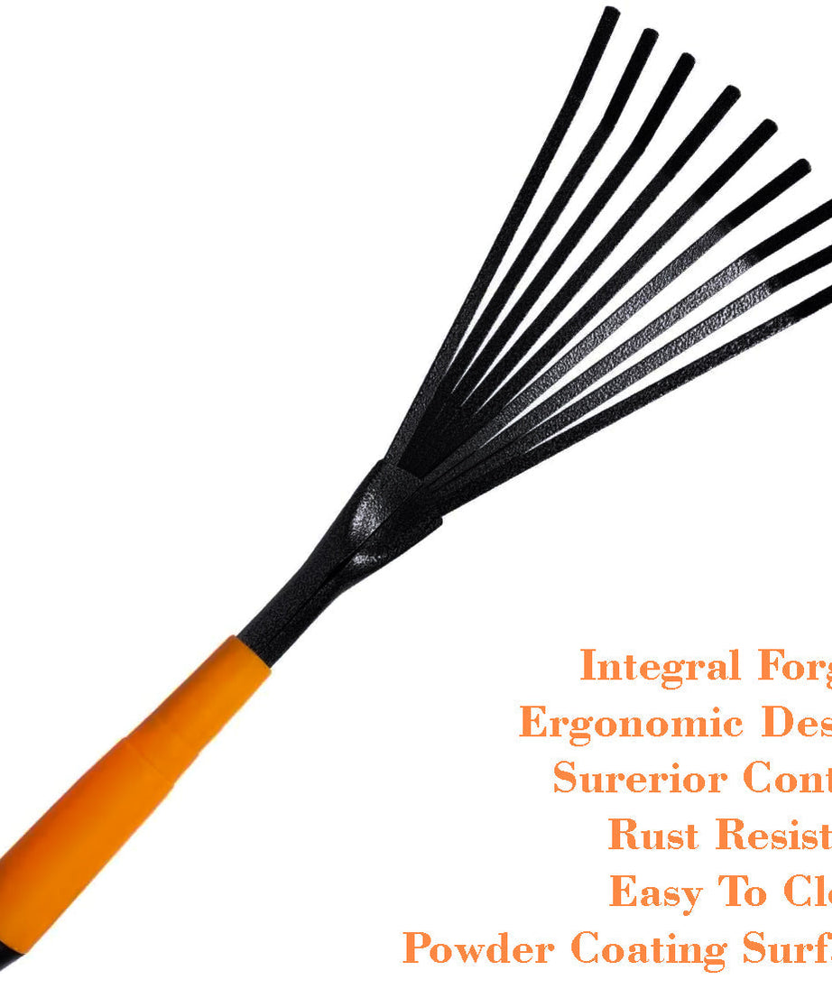 Garden fork for efficient waste and soil management