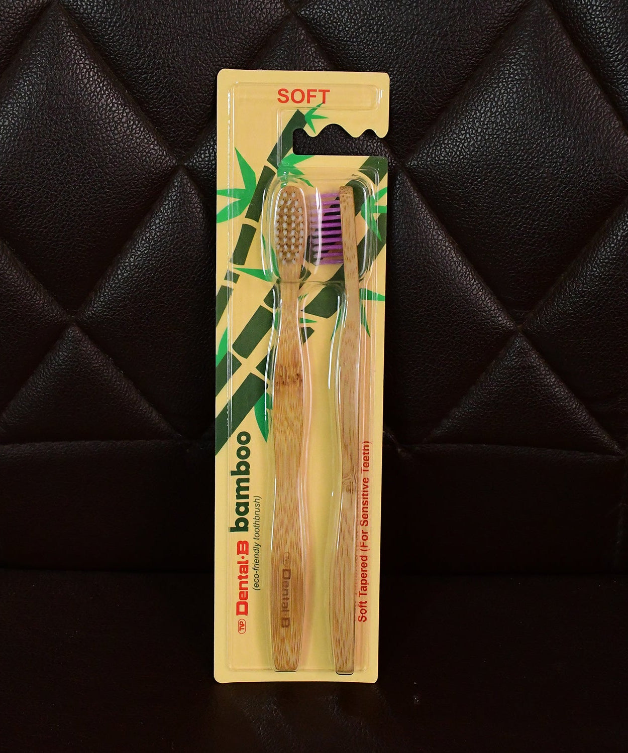 Eco-Friendly Natural Bamboo Toothbrush with Medium Bristles (2 Pc)