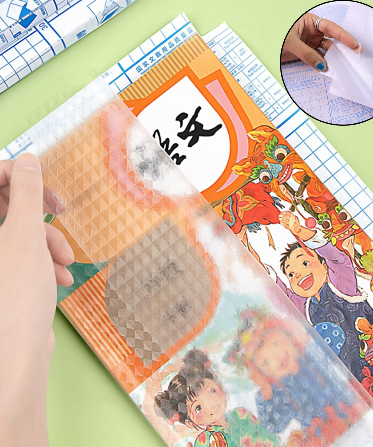 Transparent Book Cover (10 Pcs Set / 47x37cm)