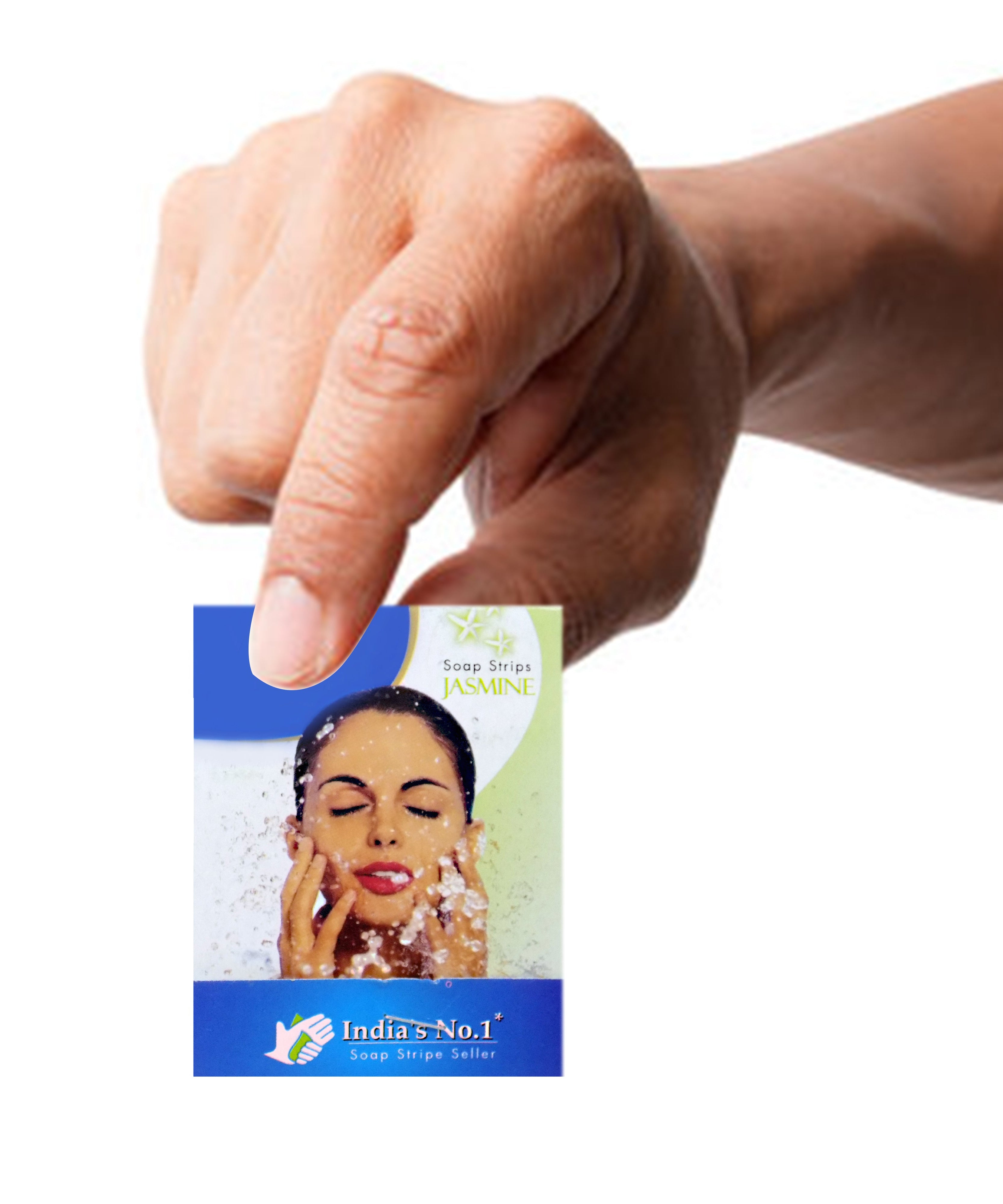 Individual paper soap strips in packaging.