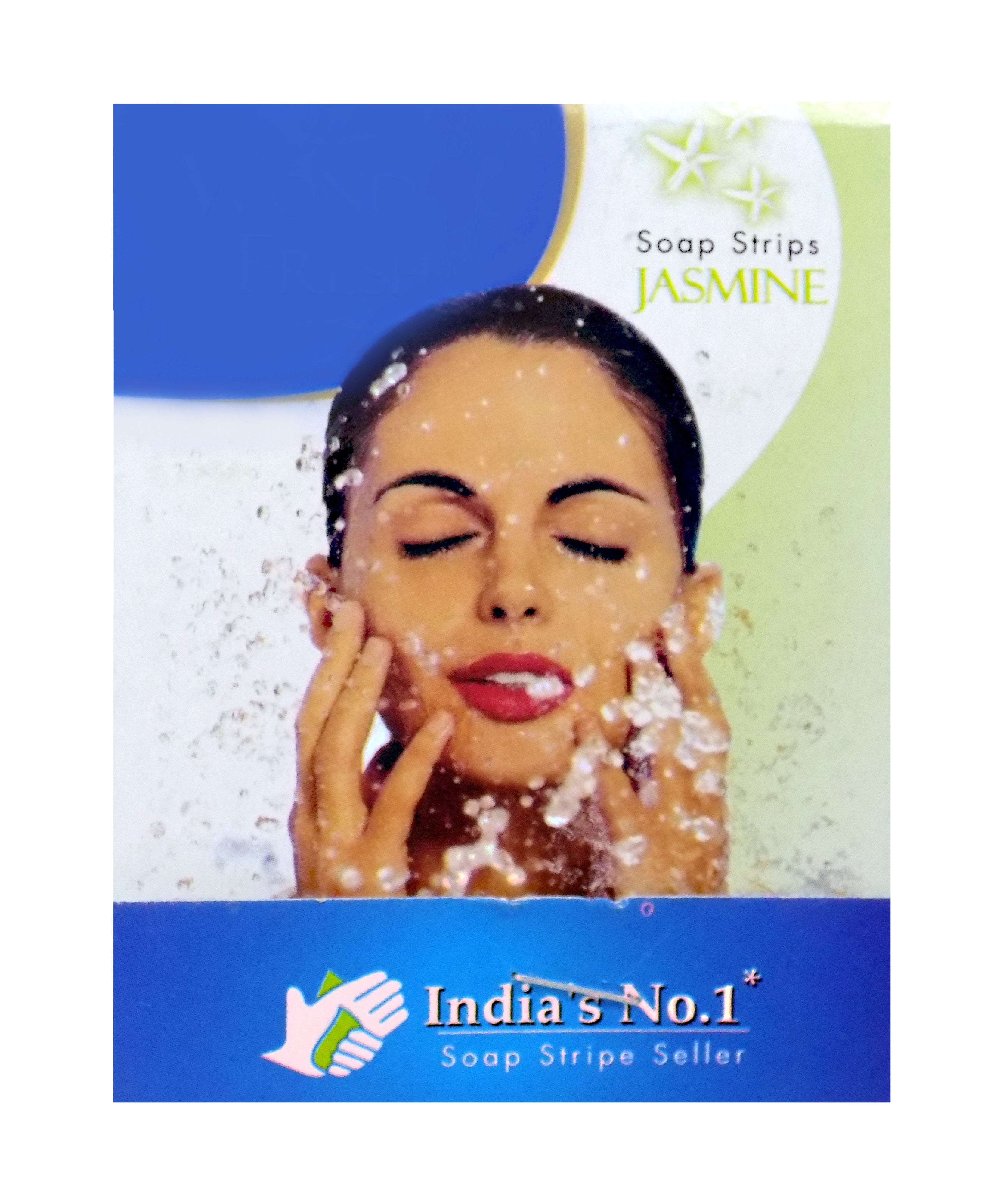 Pack of jasmine-scented paper soap strips.