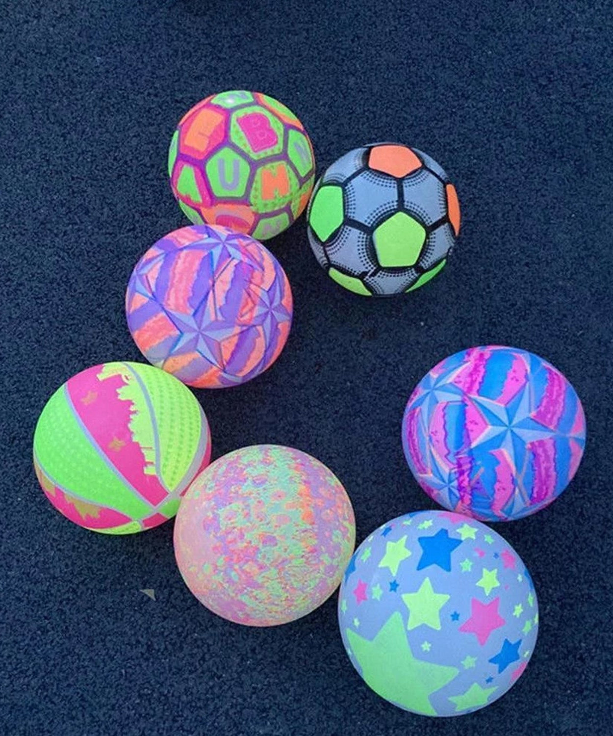 LED rubber ball for stress relief, showcasing its interactive play features and texture