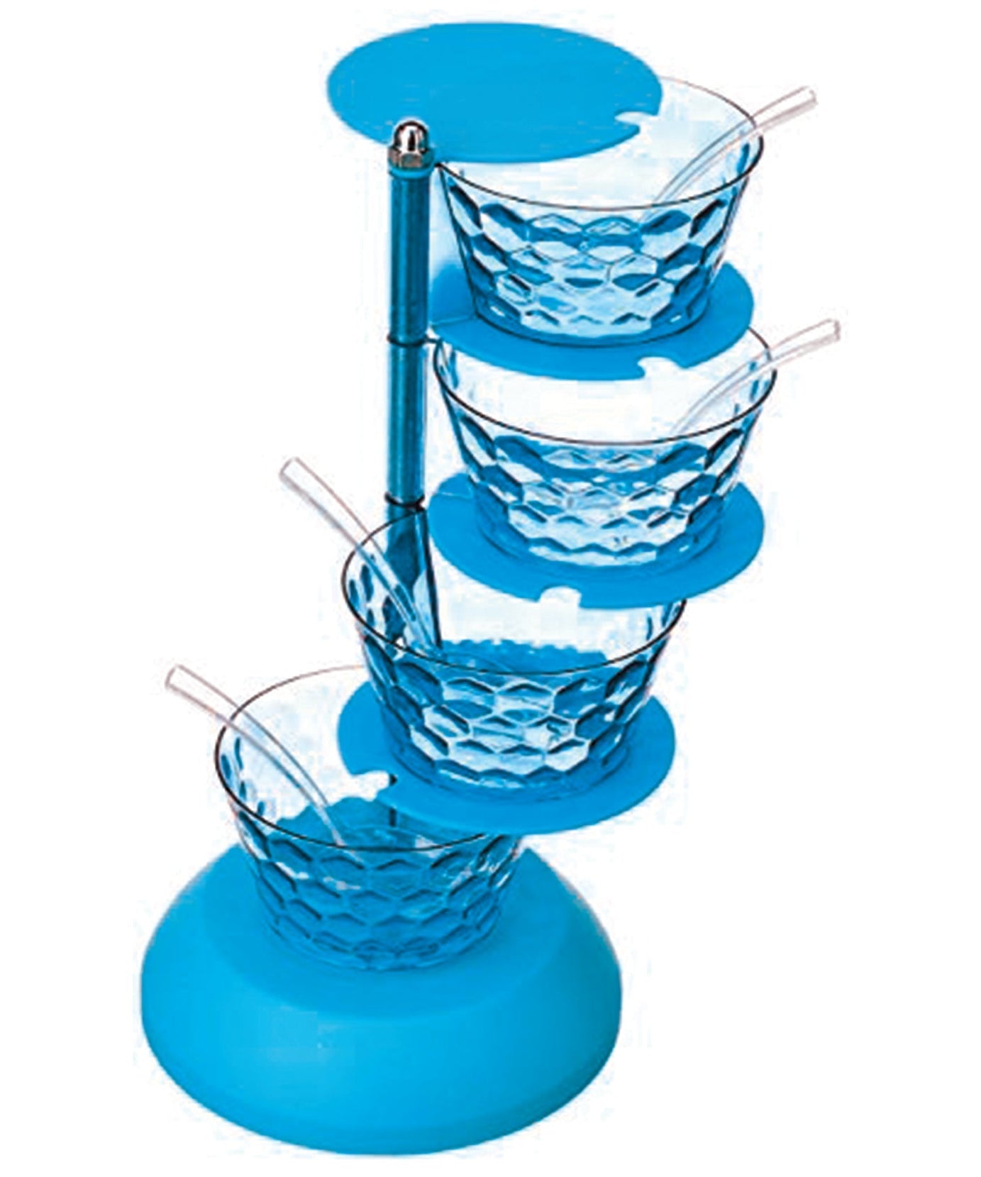 Space-saving kitchen container with rotating design