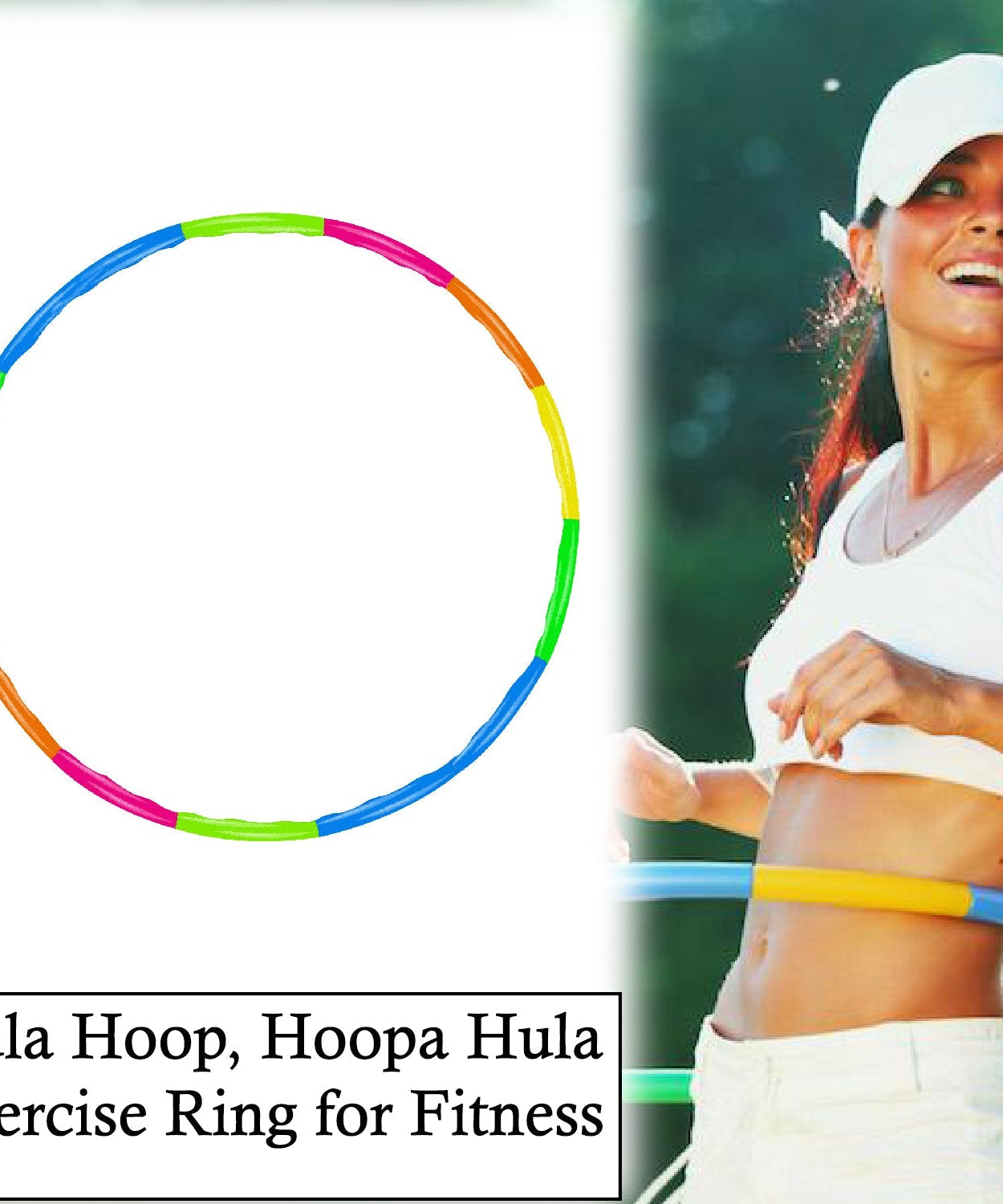 Fitness hula hoop with colors