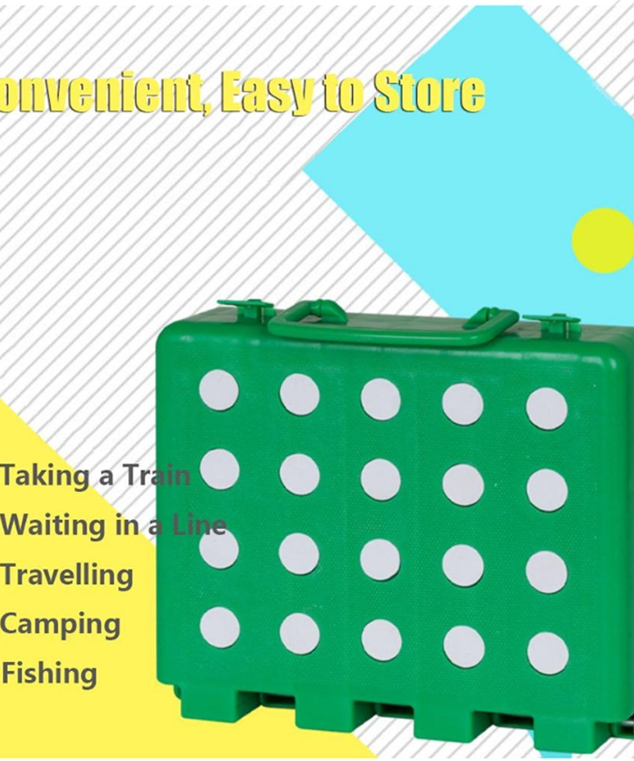 Multi-utility foldable table, compact design suitable for various settings.