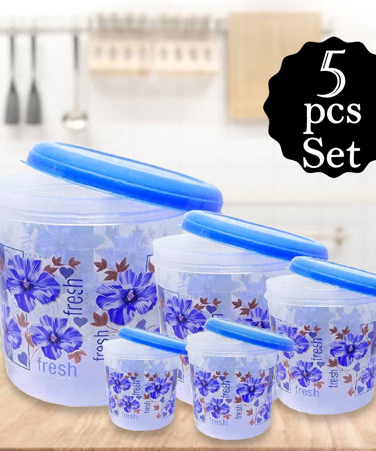 Stackable airtight containers for keeping food fresh