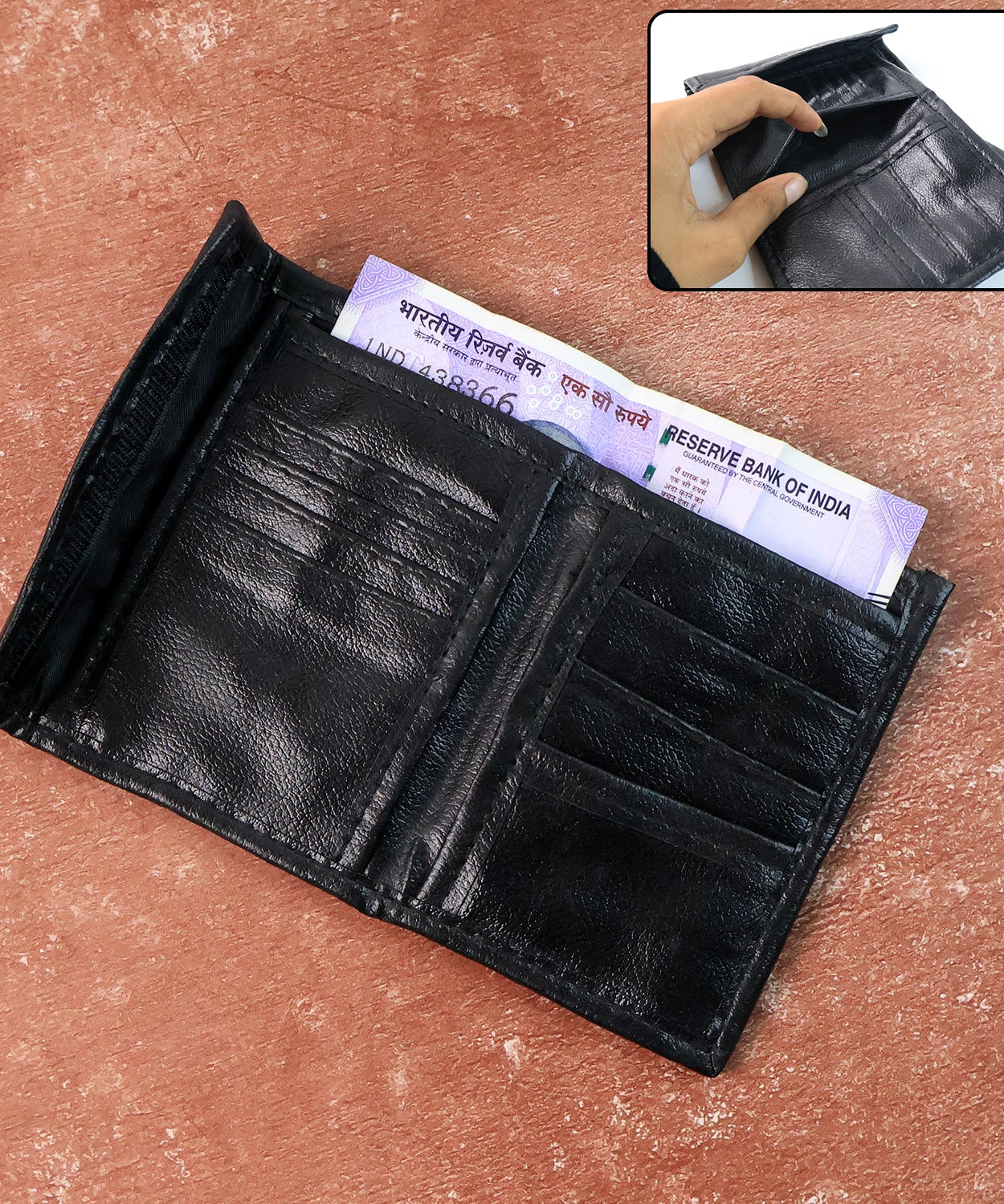 Premium Genuine Bi-Fold Wallet (1 Pc)