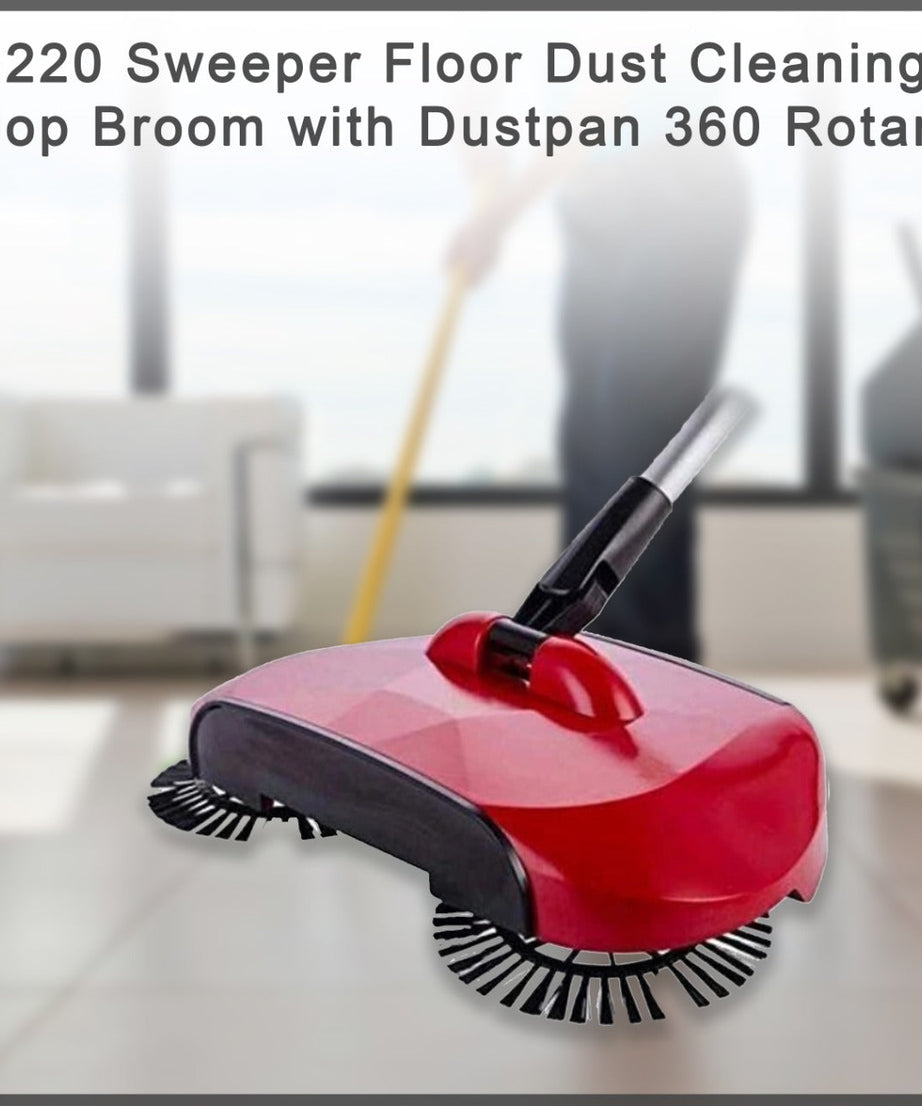 Sweeper mop with 360 rotary function