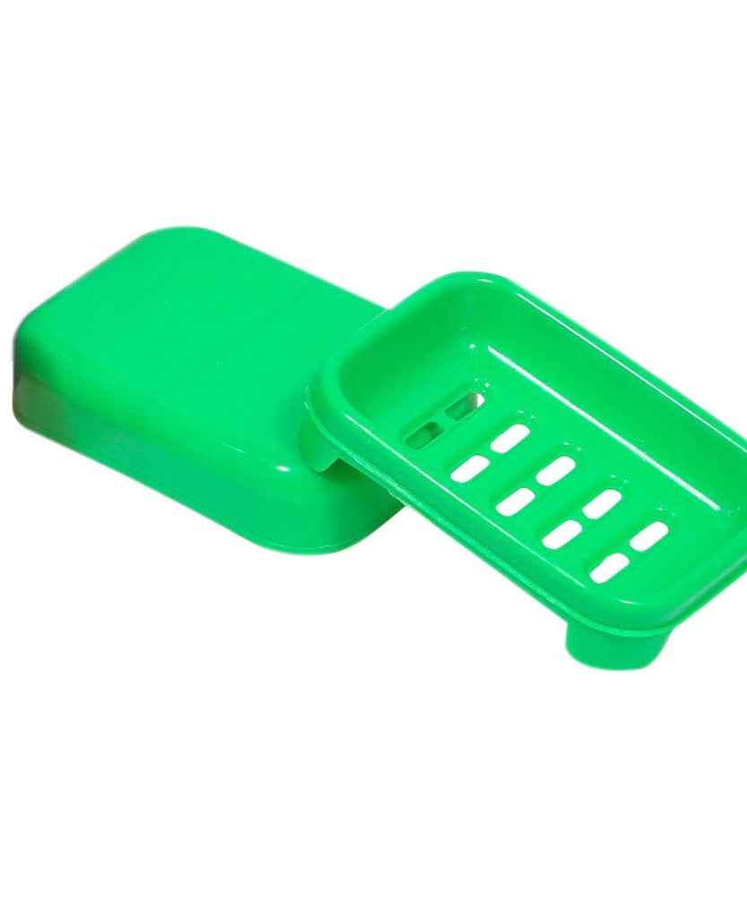 Soap holder with a secure lid, ideal for maintaining soap freshness.