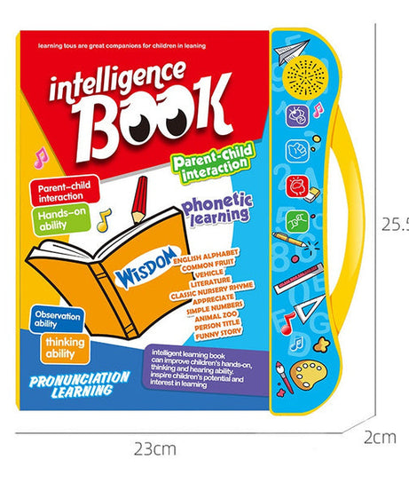 Interactive learning book for kids with numbers and letters