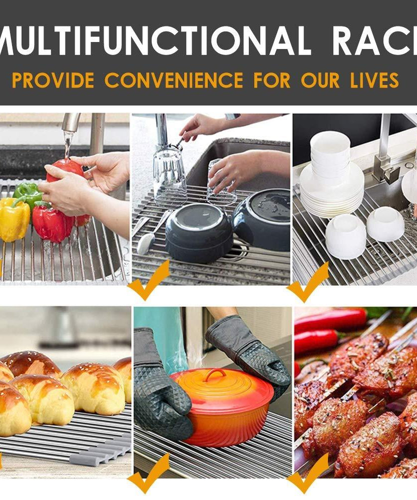 Collapsible dish rack