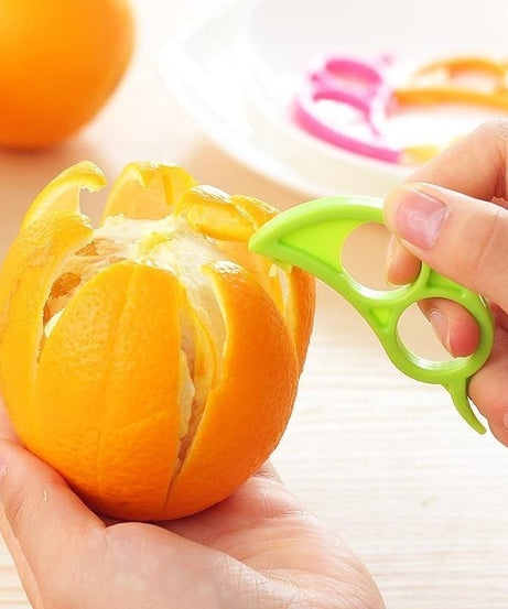 Snail-shaped orange peeler, creative ring design.