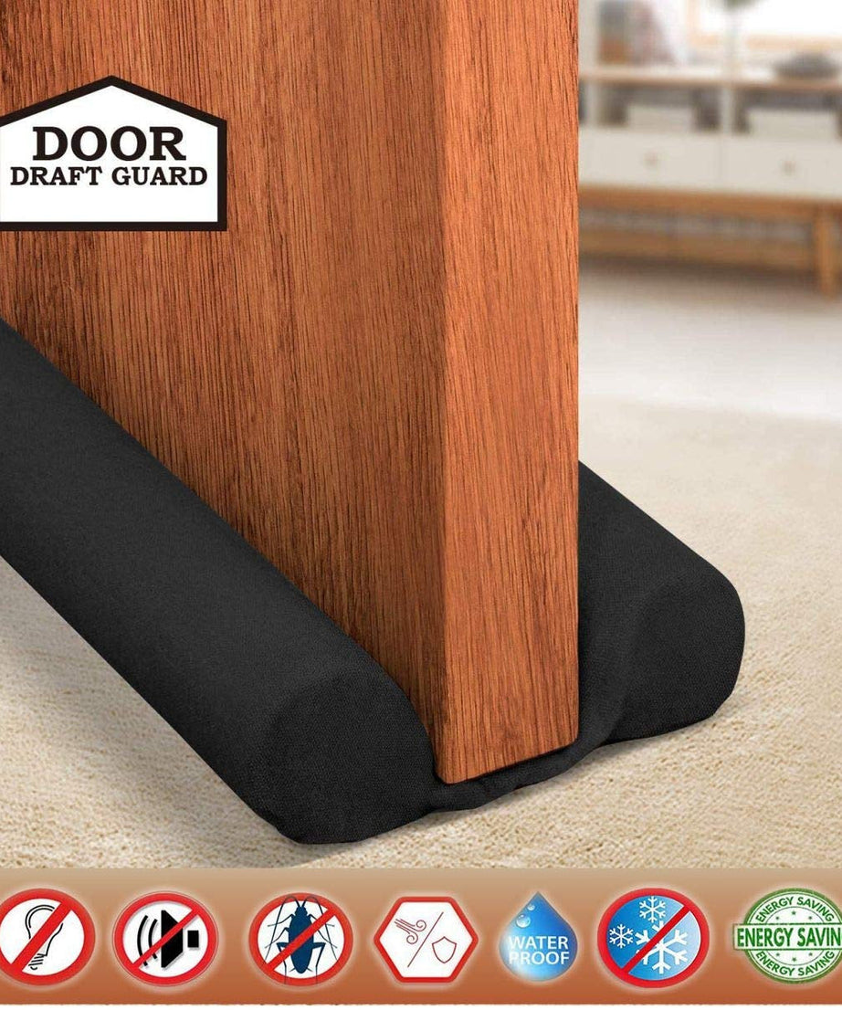 Door seal draft guard with twin design for effective insulation