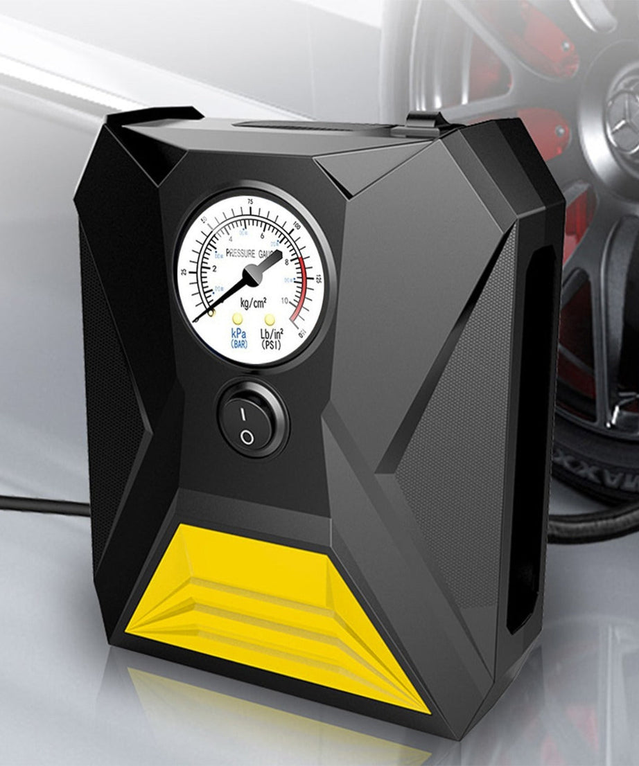 Mini portable air compressor pump for car tires