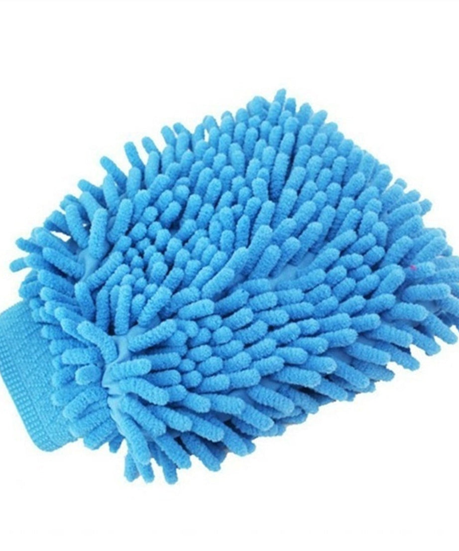 Multi-purpose microfiber mitts for cleaning and dusting