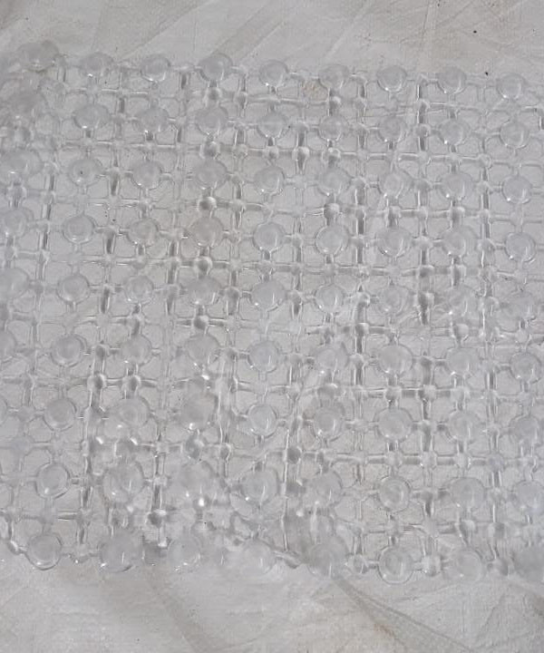 Soft rubber bath mat with antibacterial and nonslip features, perfect for bathrooms.