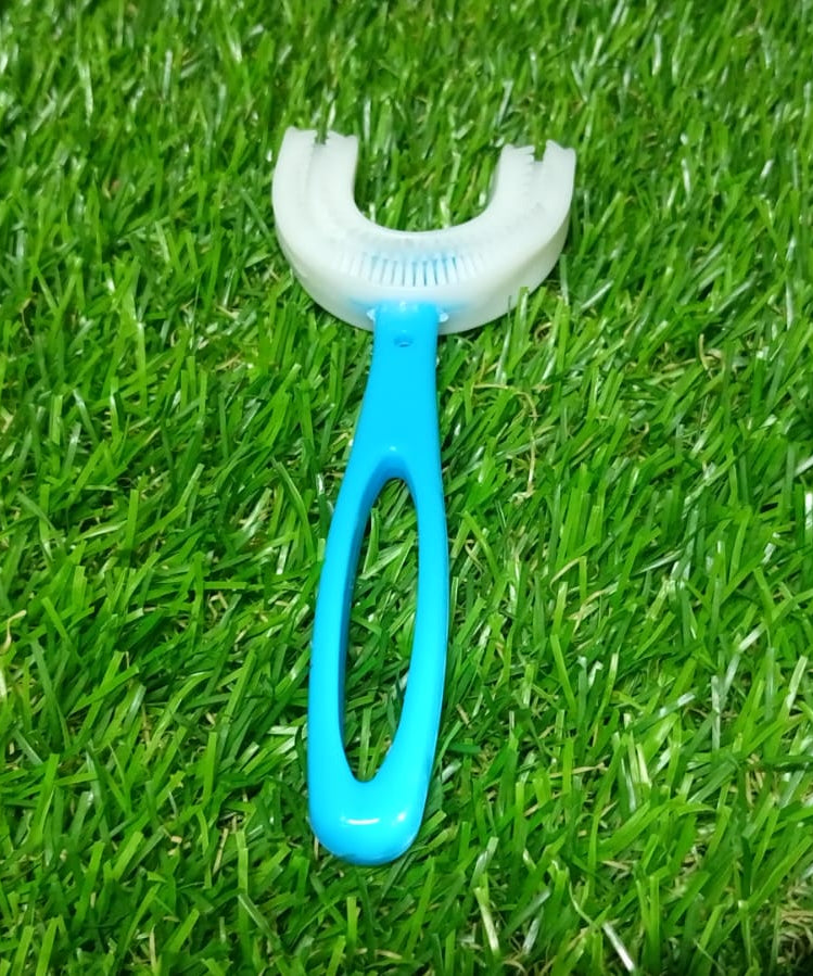 U-shaped toothbrush for toddlers