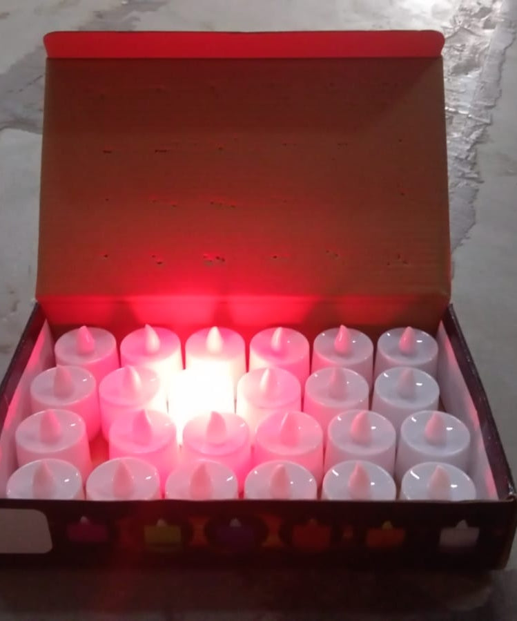 Red LED tealight candles for decoration