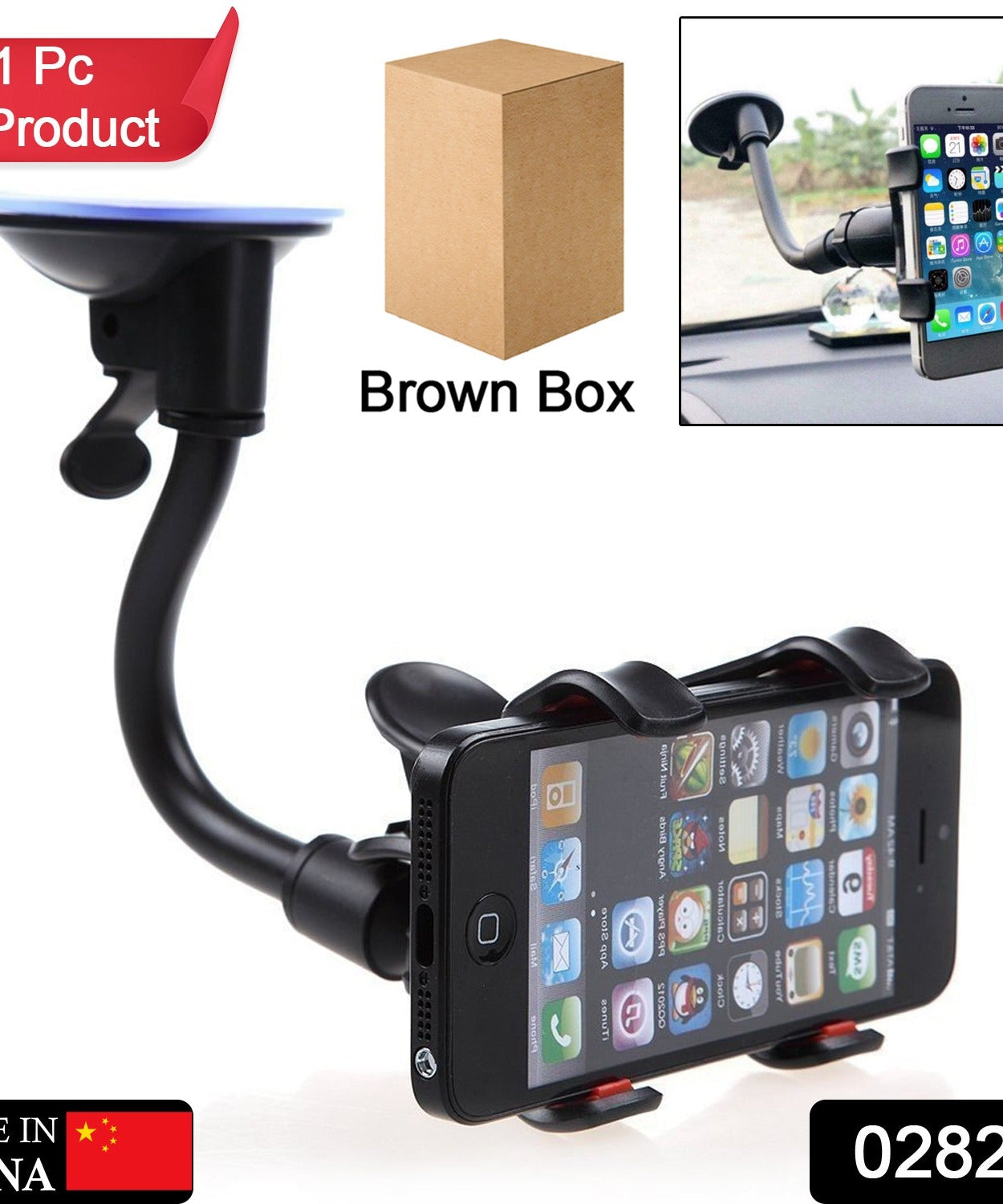 Multi-angle phone holder for car and home