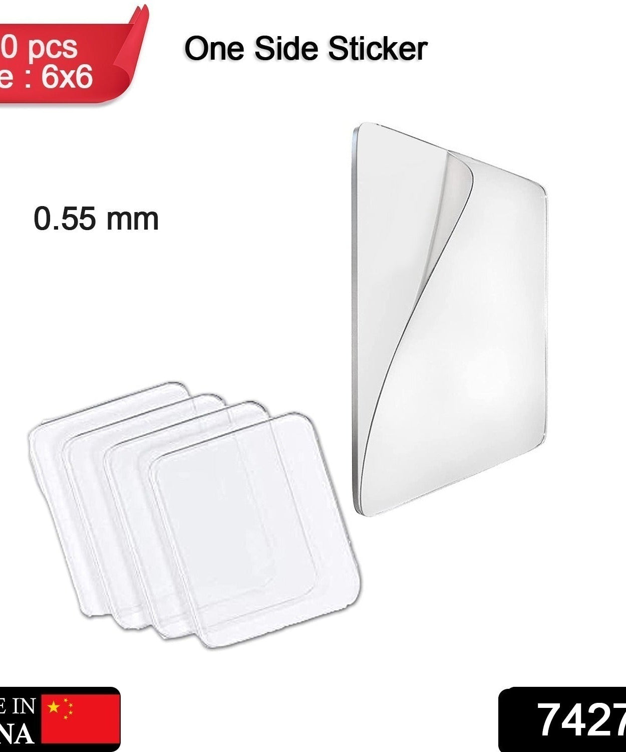 Adhesive tape on various surfaces