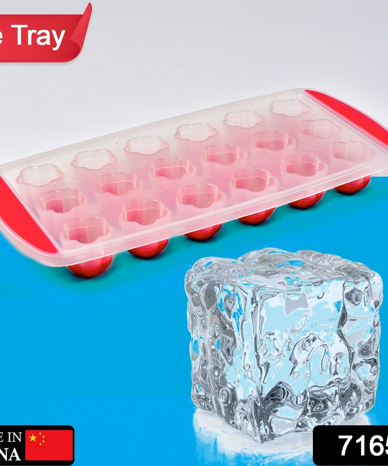 Ice Mould Flower Shape 18 Cavity Mould ice Tray Sphere ice Flower Mould Small ice Flower Tray Mini ice Cube Tray