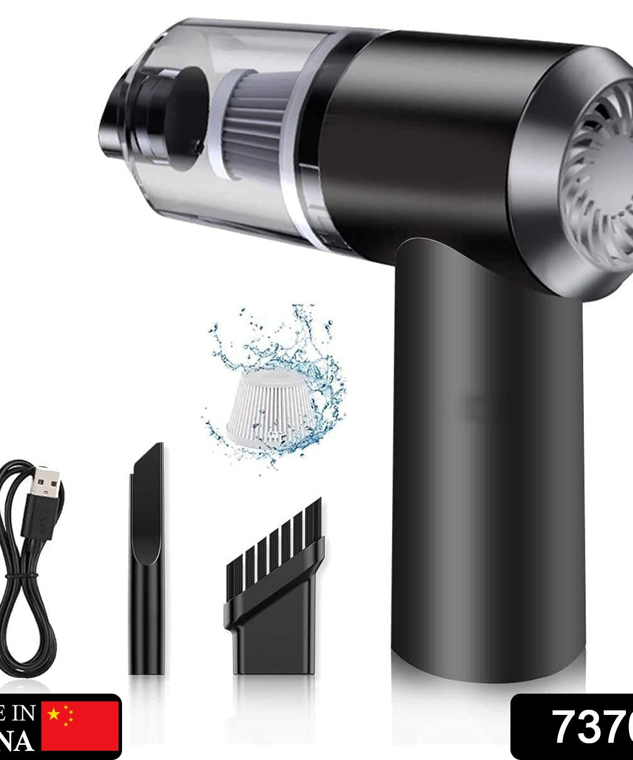 2 in 1 Wireless Vacuum Cleaner – 120W Handheld USB Rechargeable for Home & Car (1 Pc)