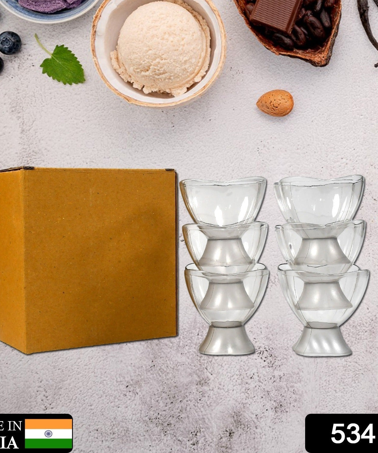 Ice cream bowls set of 6