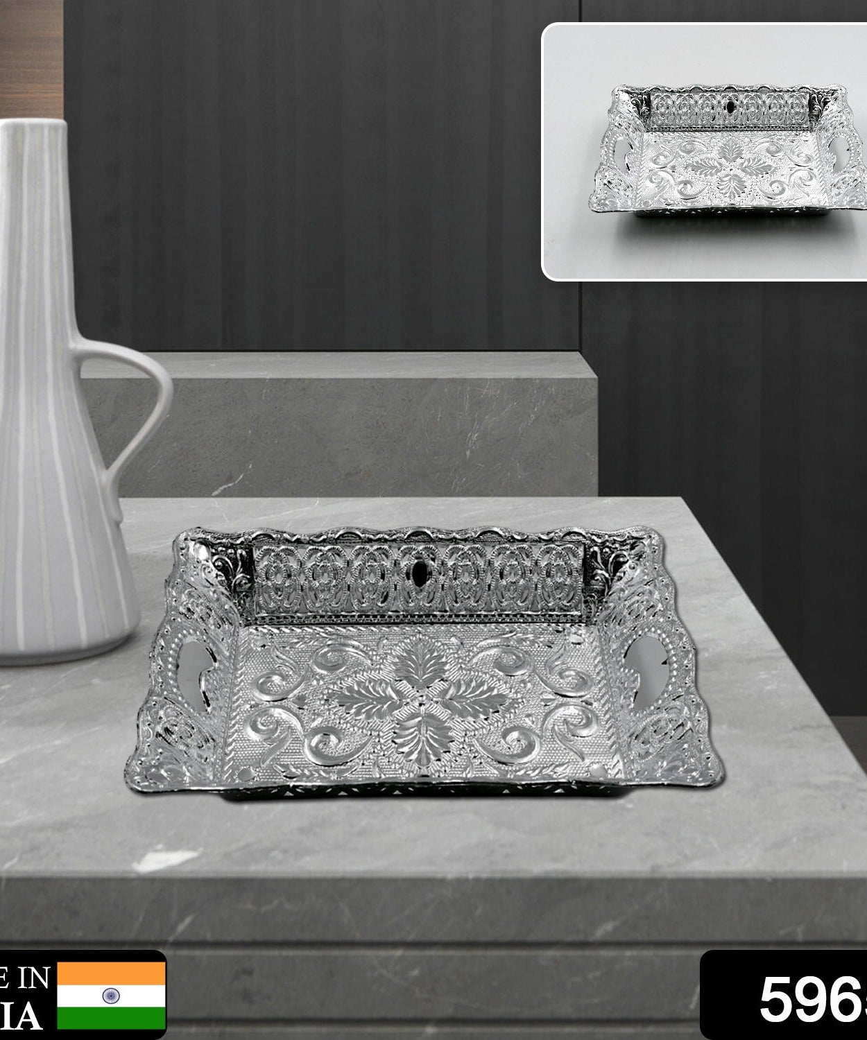 Decorative Mukhwas & Dry Fruit Serving Tray – Fancy Candy Plate