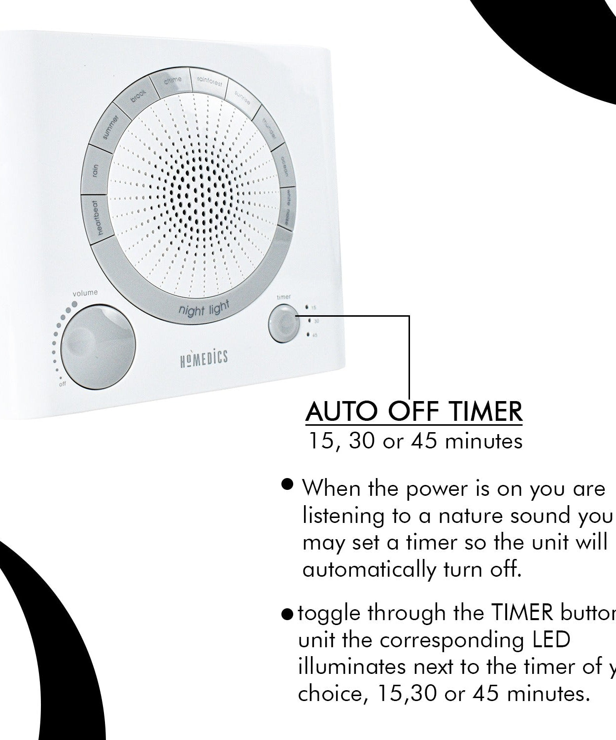 Rear view of sleep therapy machine showing power input options.