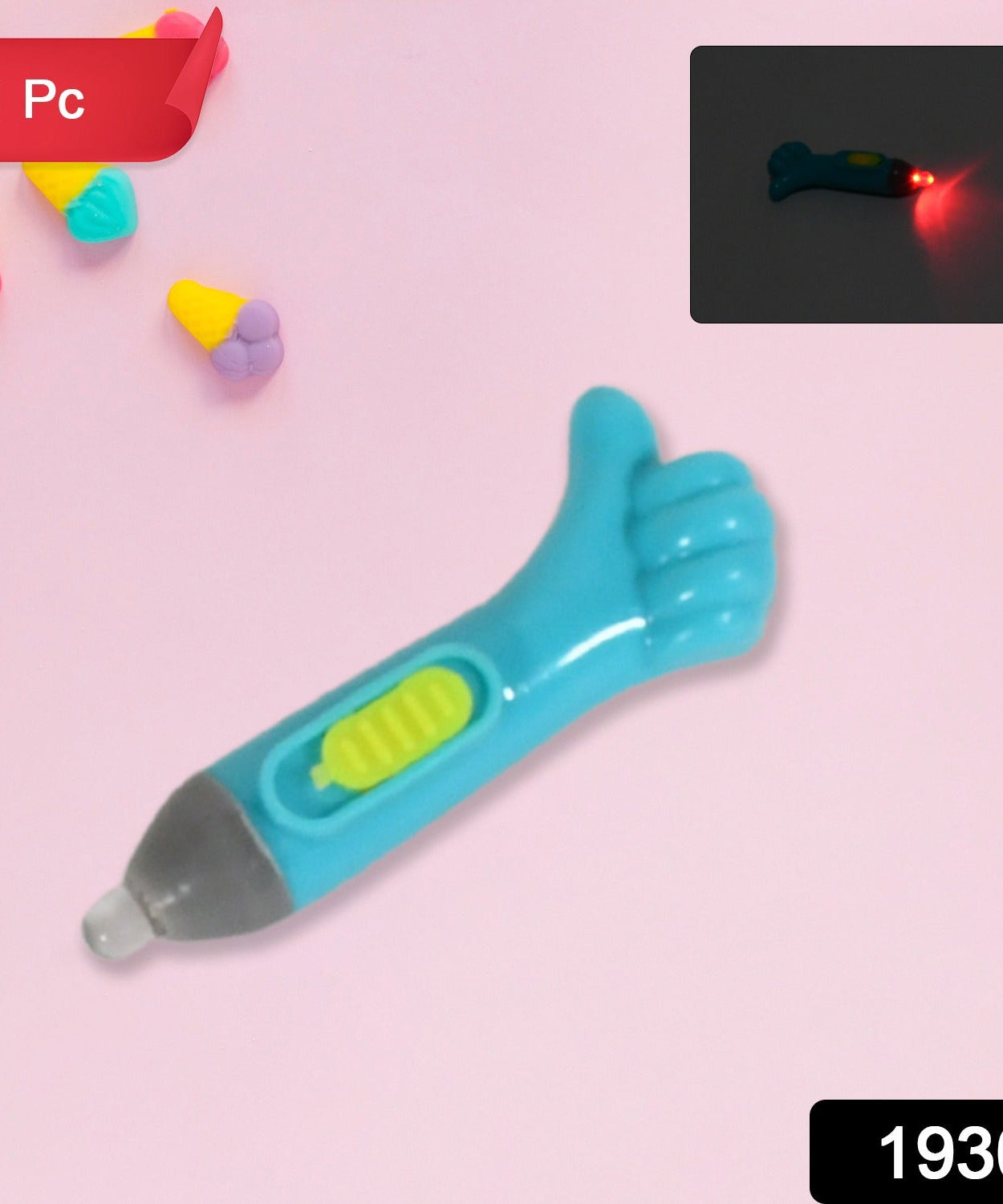 Thumb shaped light, lightning keychain, lightning toy, thumb shape LED light